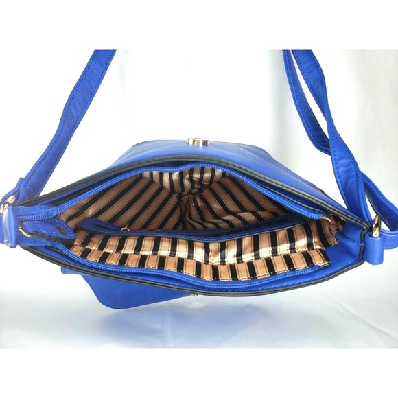Blue Women Designer Adjustable Strap Purse - Picture 8 of 12